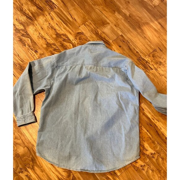 Vintage Lee Sport Chambray Denim Pittsburgh Penguins Shirt – Size Large (233) - Picture 7 of 7